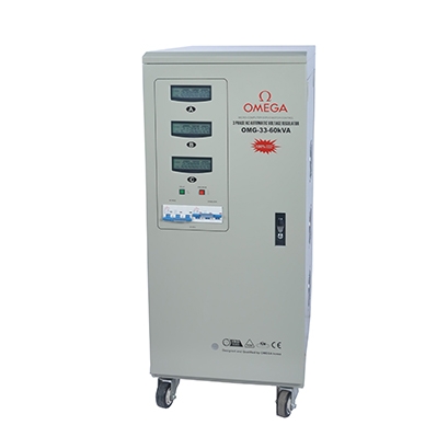 استابلایزر سه فاز سروو موتوری 60 کیلو ولت آمپر استابلایزر سه فاز سروو موتوری 60 کیلو ولت آمپر