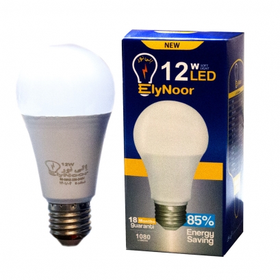 لامپ ال ای دی LEDحبابی 12وات اِلی نور | آفتابی لامپ ال ای دی LEDحبابی 12وات اِلی نور | آفتابی