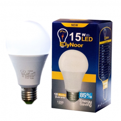 لامپ ال ای دی LEDحبابی 15وات اِلی نور | مهتابی لامپ ال ای دی LEDحبابی 15وات اِلی نور | مهتابی