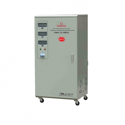 استابلایزر سه فاز سروو موتوری 30 کیلو ولت آمپر استابلایزر سه فاز سروو موتوری 30 کیلو ولت آمپر