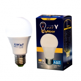 لامپ ال ای دی LED حبابی 7 وات اِلی نور | مهتابی