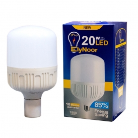 لامپ ال ای دی LED استوانه ای20 وات اِلی نور | مهتابی